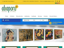Tablet Screenshot of galeriaabaporu.com.br